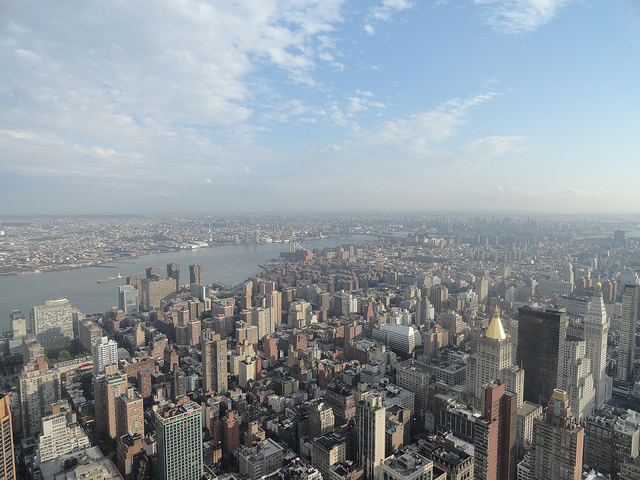 View from Empire State building observatory