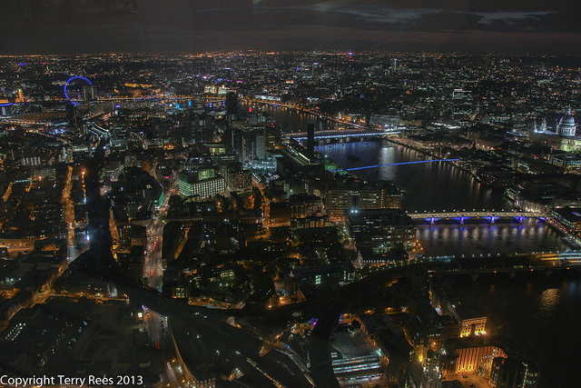 View from The Shard at Night
