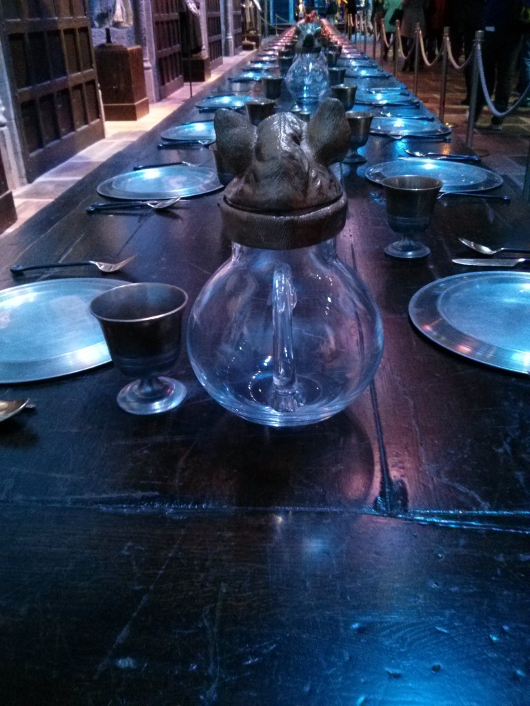 Harry Potter Studios- Great hall table