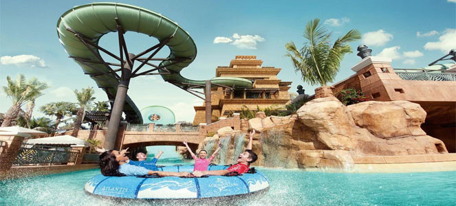 Aquaventure Water park in Dubai
