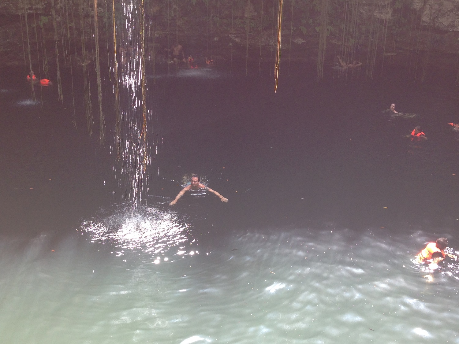 Swimmers in the Cenote