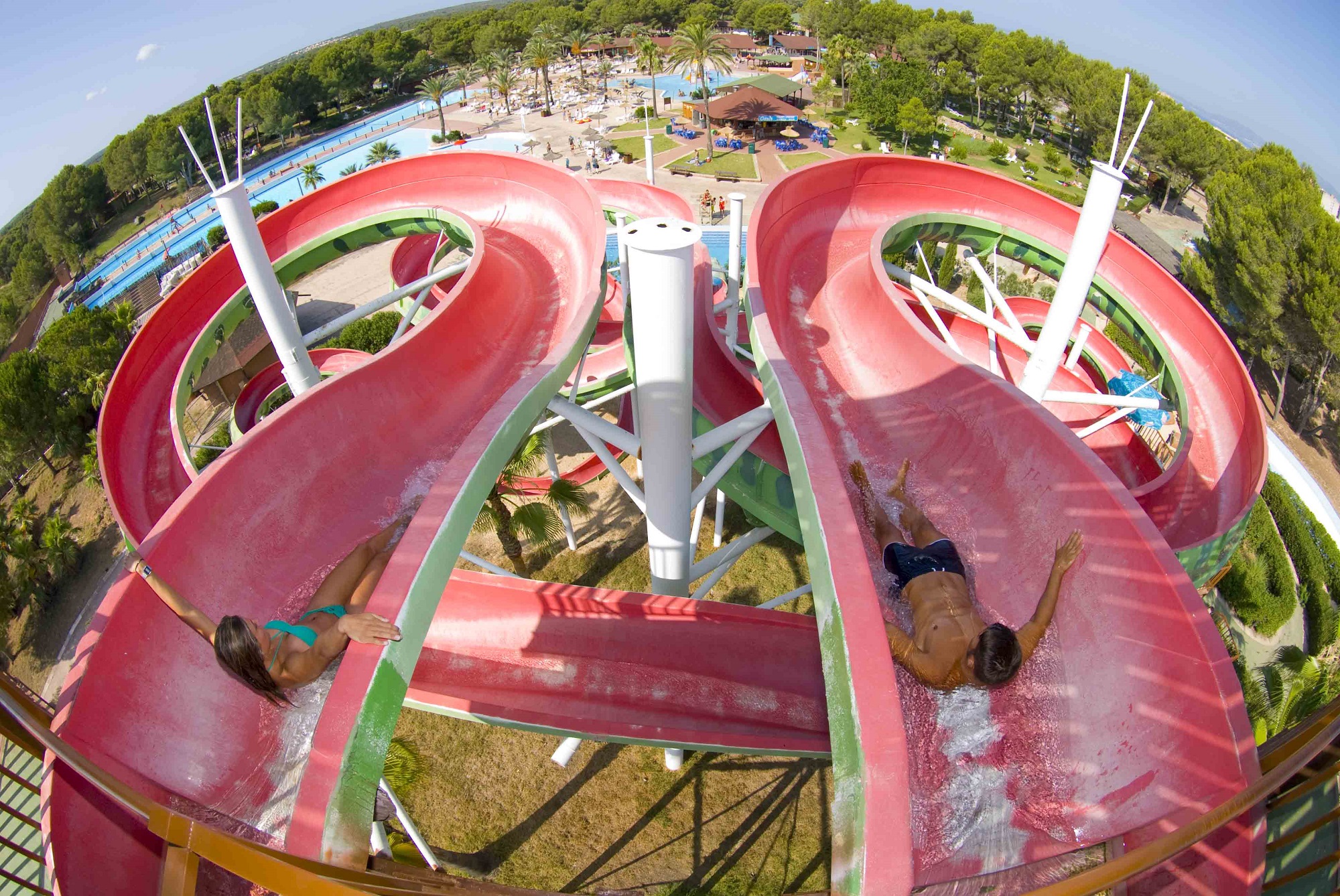 Slides at Aqualand El Arenal