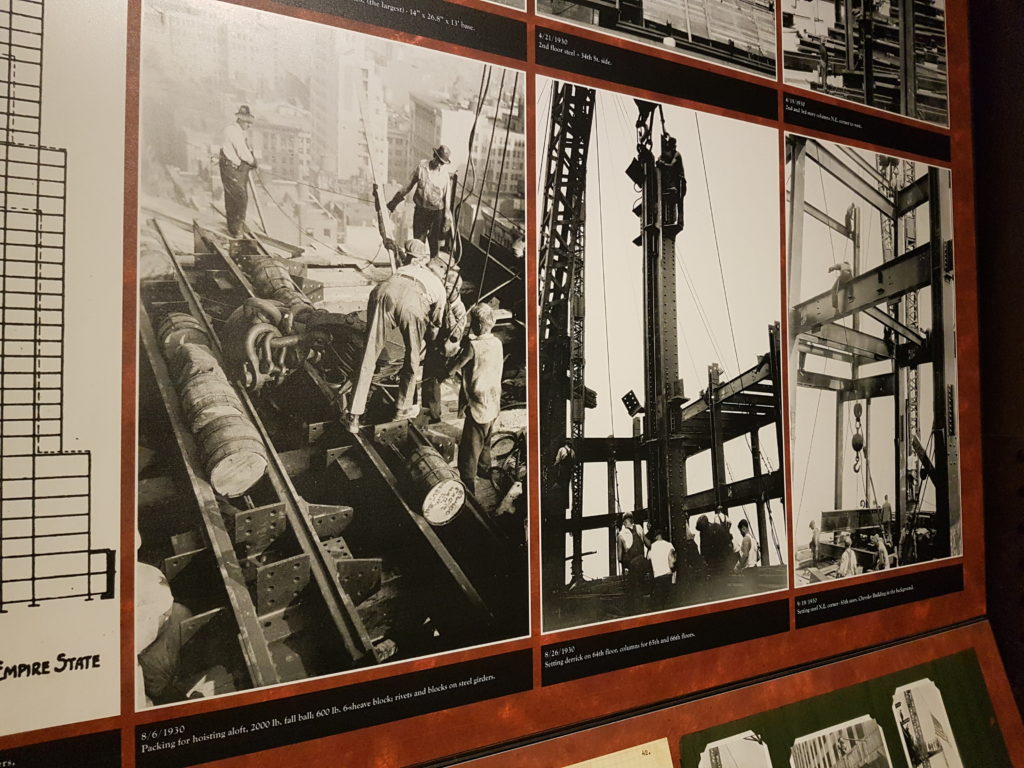 Photos of the Empire State Building being built