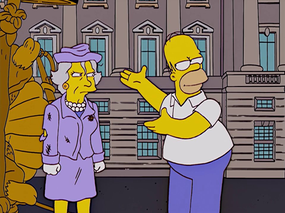 Simpsons - Buckingham Palace