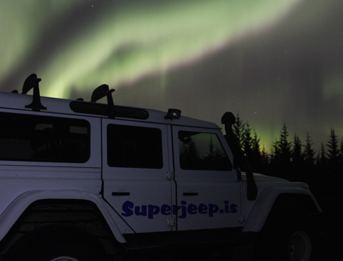 Northern Lights by Jeep