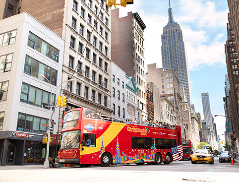 New York Downtown and Uptown Hop-on Hop-off Bus Tour