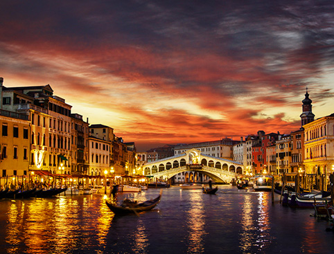Lake Garda To Venice By Night