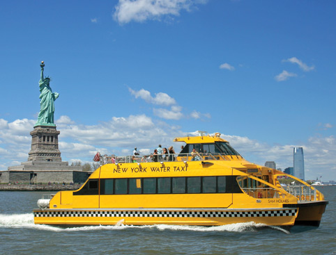 New York Water Taxi in the day