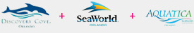 This ticket includes Discovery Cove, SeaWorld Orlando and Aquatica