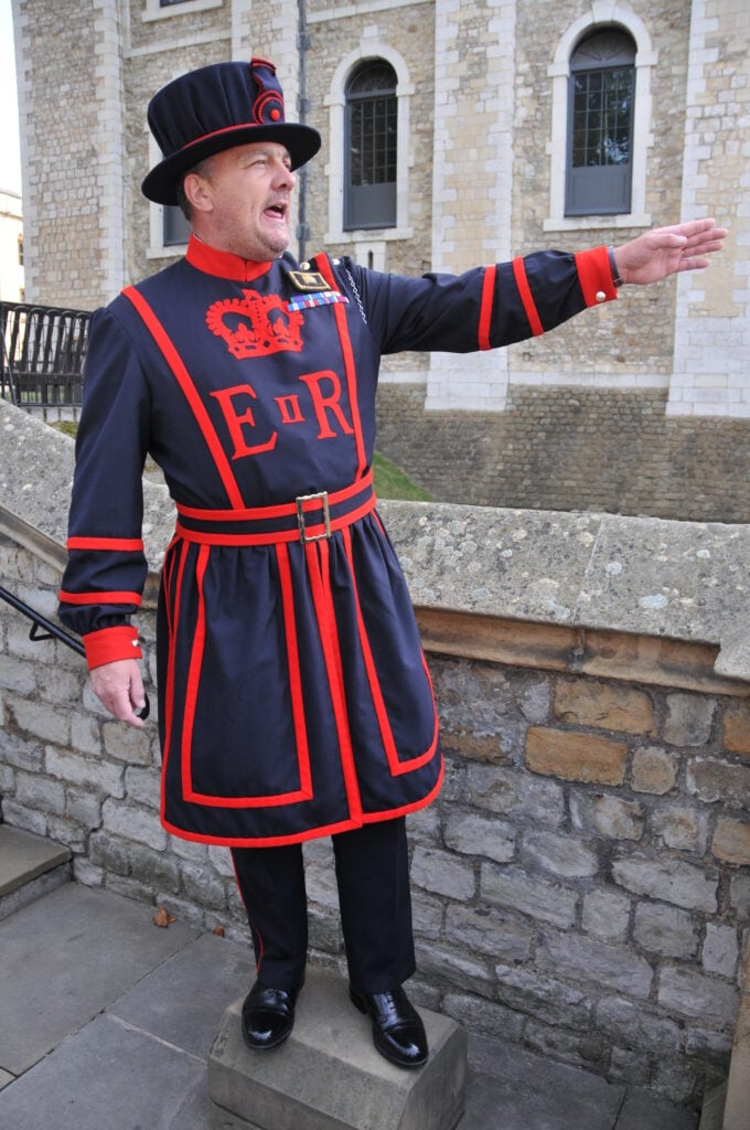 A Beefeater at the Tower of London