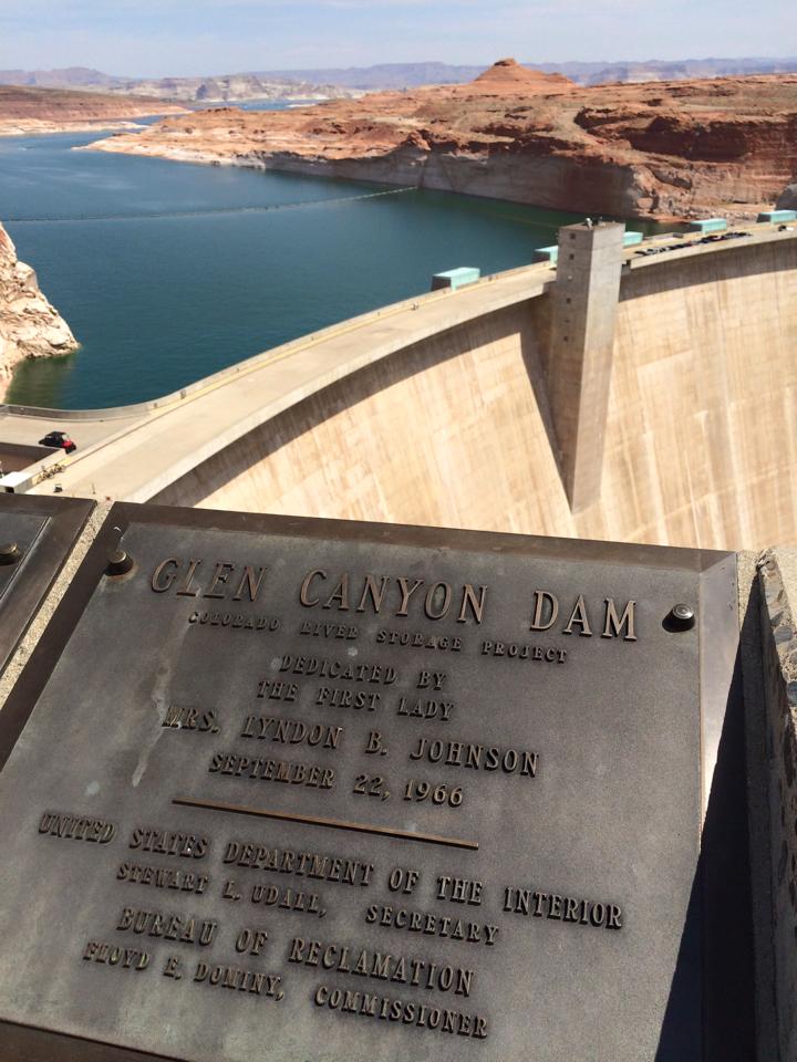 Glen Canyon Dam over Lake Powell