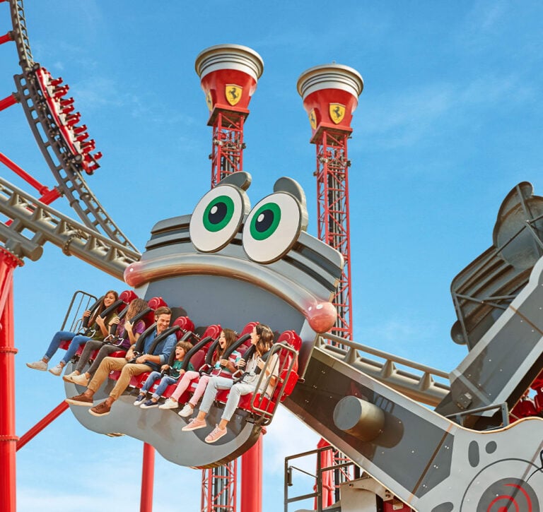Crazy Pistons at Ferrari Land | Book Tickets with AttractionTix